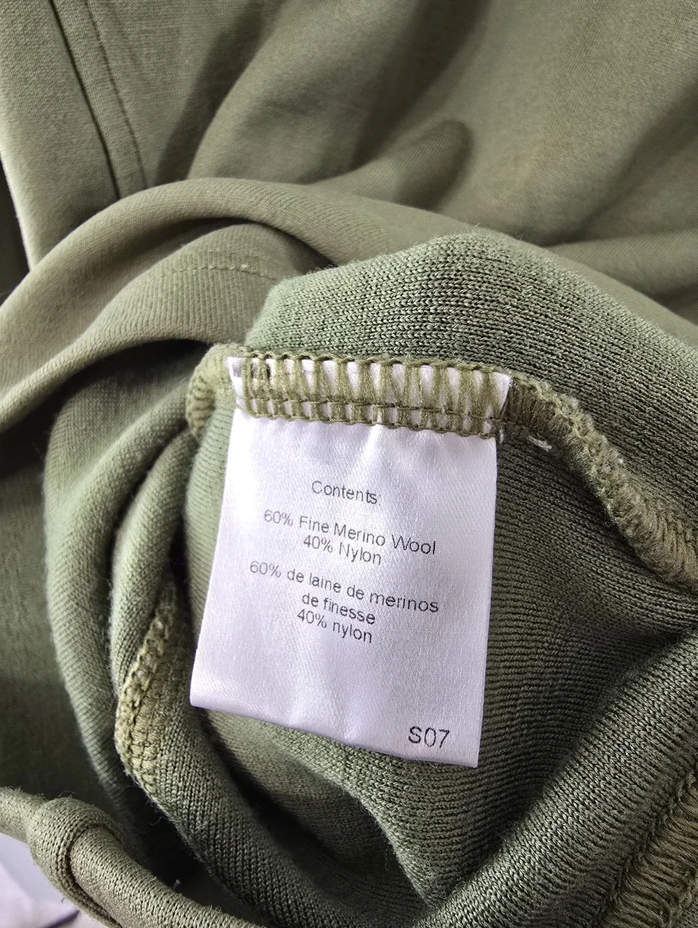 Smartwool Synergy Merino Wool Full Zip Jacket Olive Army Green Mens Size L HTF